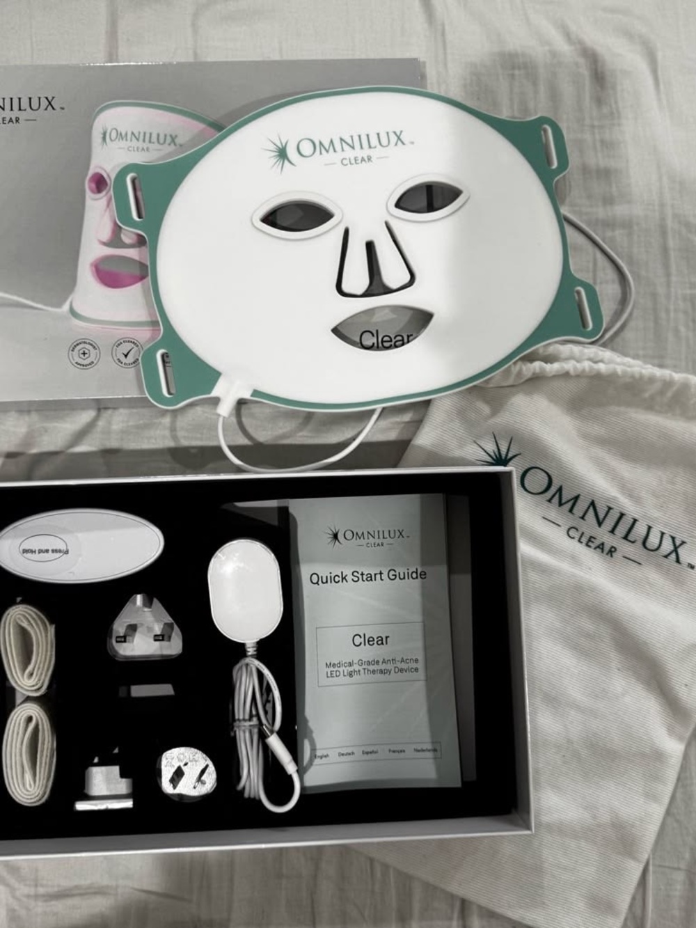 Omnilux Clear LED Light Therapy Mask Acne